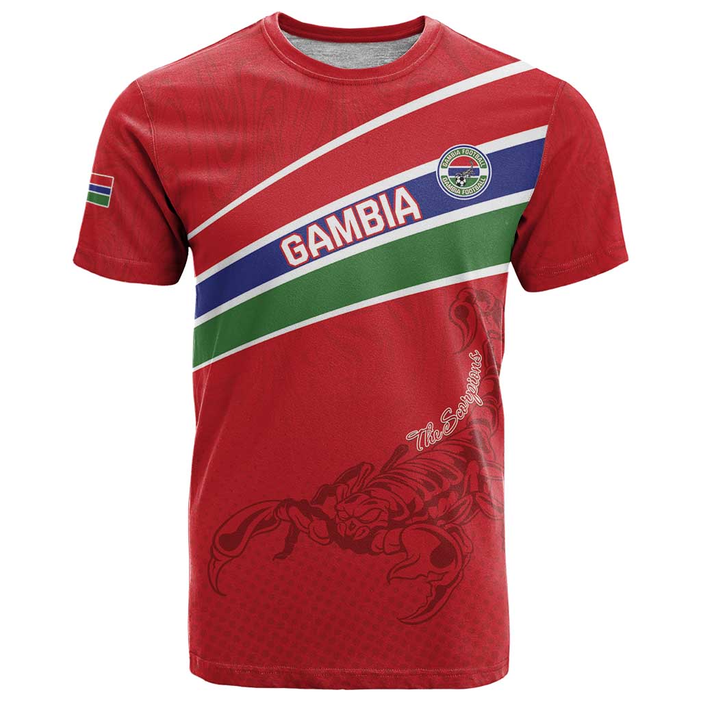 Custom Gambia Football T-Shirt Go Scorpions Go Graphic Tee