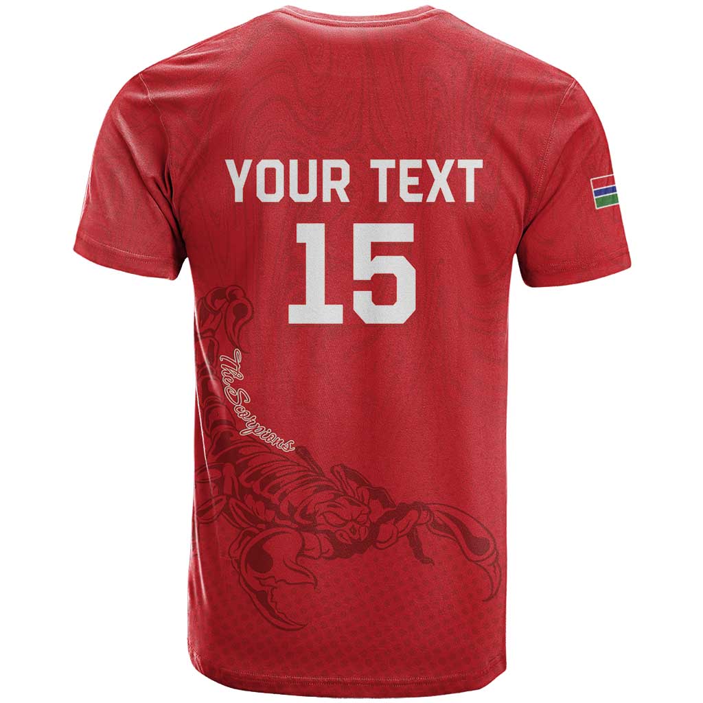 Custom Gambia Football T-Shirt Go Scorpions Go Graphic Tee