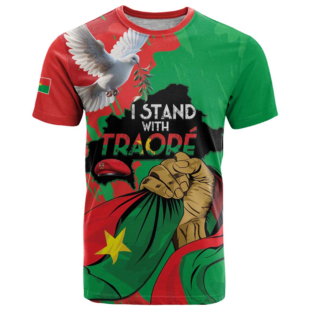 Traore Burkina Faso T-Shirt I Stand With Traore Graphic Tee