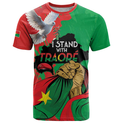 Traore Burkina Faso T-Shirt I Stand With Traore Graphic Tee