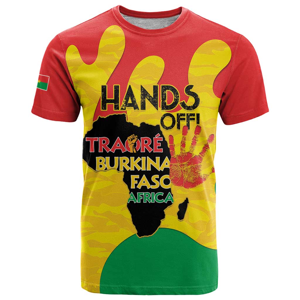 Hands Off Traore Burkina Faso Africa T-Shirt Graphic Tee
