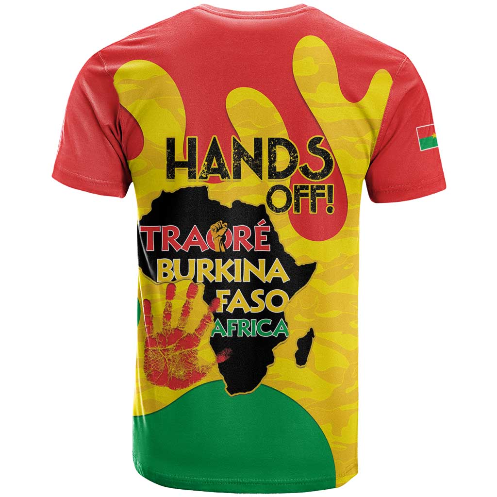 Hands Off Traore Burkina Faso Africa T-Shirt Graphic Tee