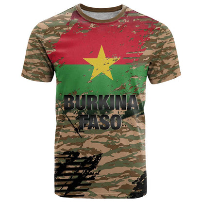 Burkina Faso Military T-Shirt Bravo Caption Traore! Viva Burkina Faso Nation! Graphic Tee