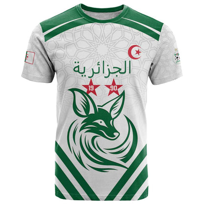 Custom Algeria Football T-Shirt Go Fennecs Go Graphic Tee