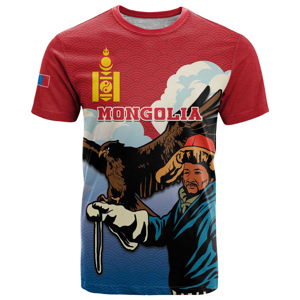 Personalised Mongolia T-Shirt Eagle Hunters Graphic Tee