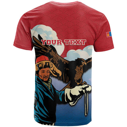 Personalised Mongolia T-Shirt Eagle Hunters Graphic Tee