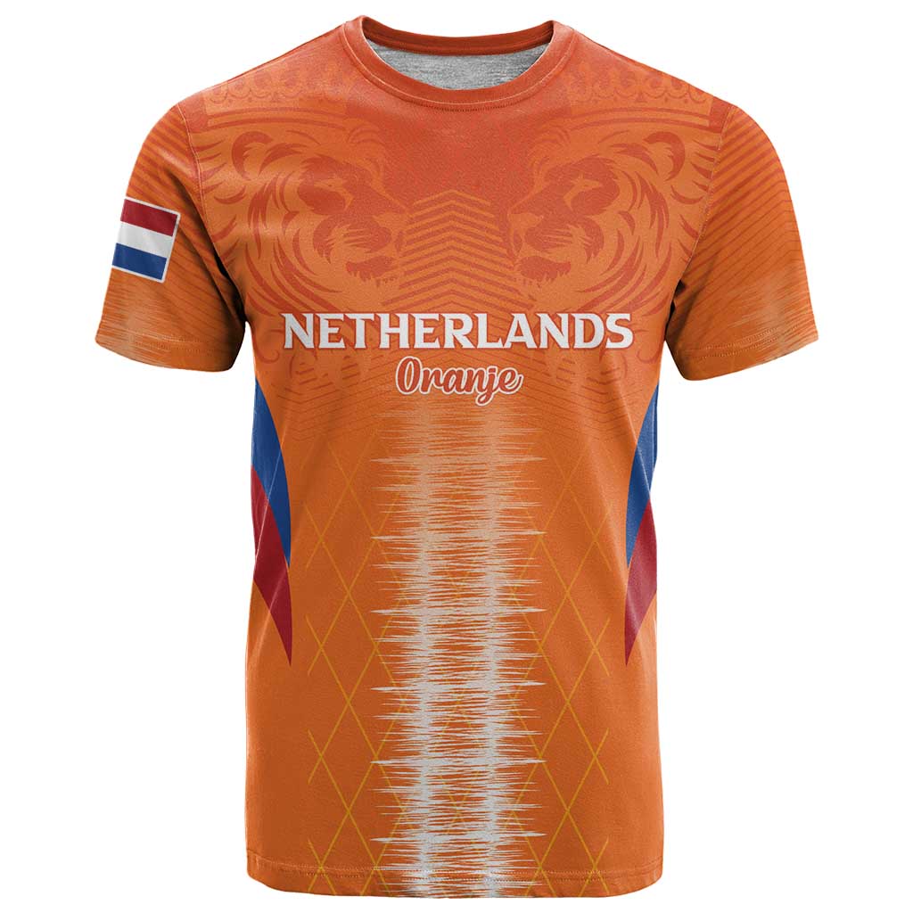 Custom Netherlands Football T-Shirt Go Champions Oranje Graphic Tee