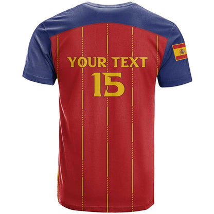 Custom Spain Football 2026 T-Shirt Go Champions La Roja Graphic Tee