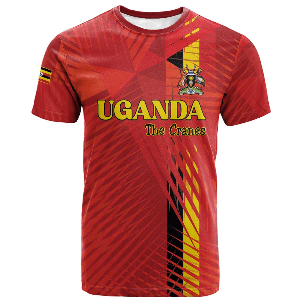 Custom Uganda Football T-Shirt Go Champions Cranes Graphic Tee