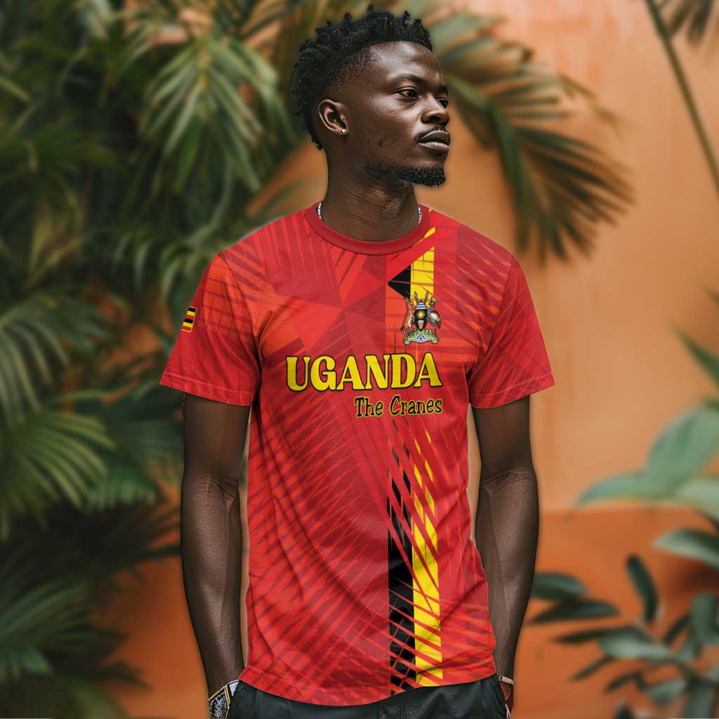 Custom Uganda Football T-Shirt Go Champions Cranes Graphic Tee