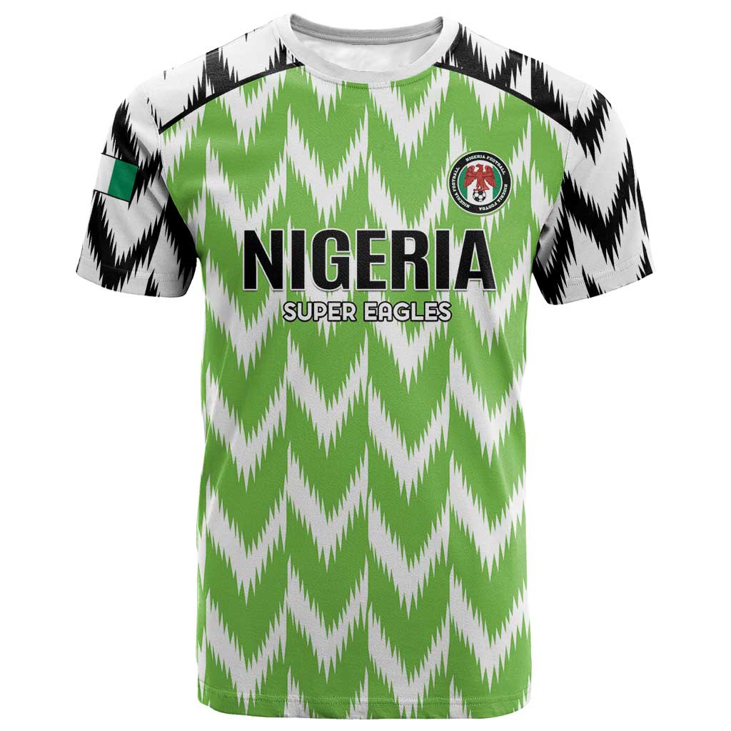 Custom Nigeria Football T-Shirt Go Champions Super Eagles Graphic Tee