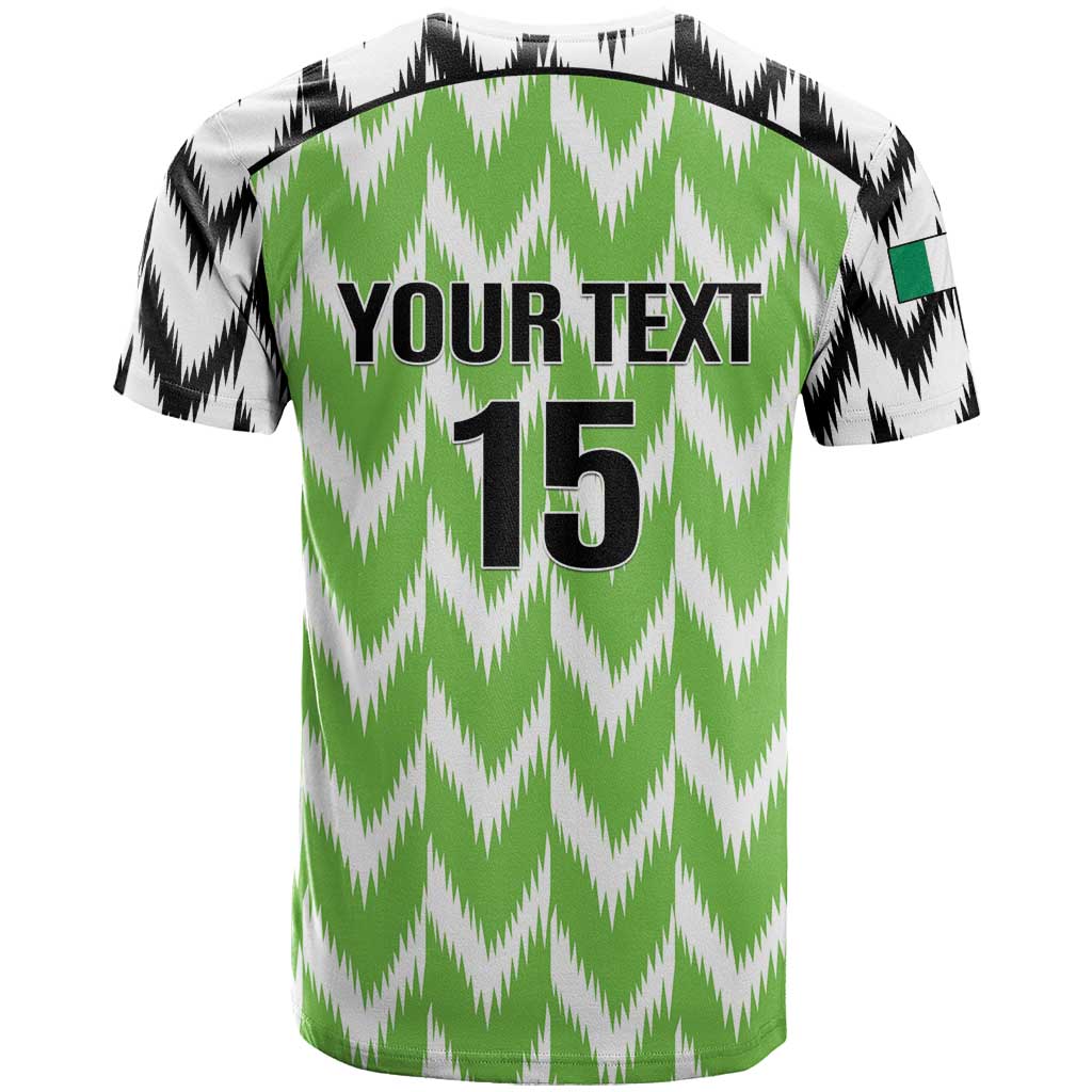 Custom Nigeria Football T-Shirt Go Champions Super Eagles Graphic Tee