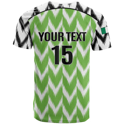 Custom Nigeria Football T-Shirt Go Champions Super Eagles Graphic Tee