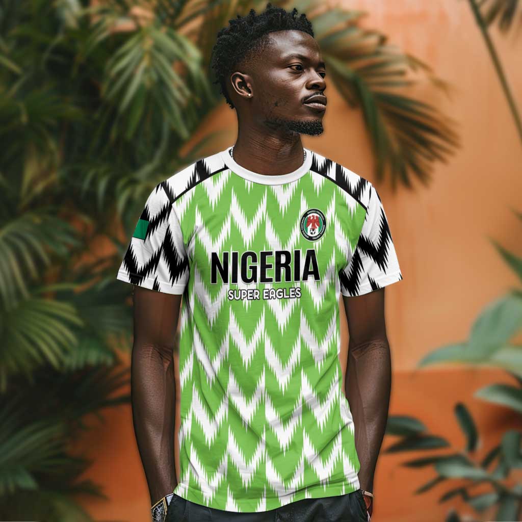 Custom Nigeria Football T-Shirt Go Champions Super Eagles Graphic Tee