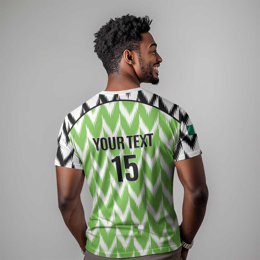 Custom Nigeria Football T-Shirt Go Champions Super Eagles Graphic Tee