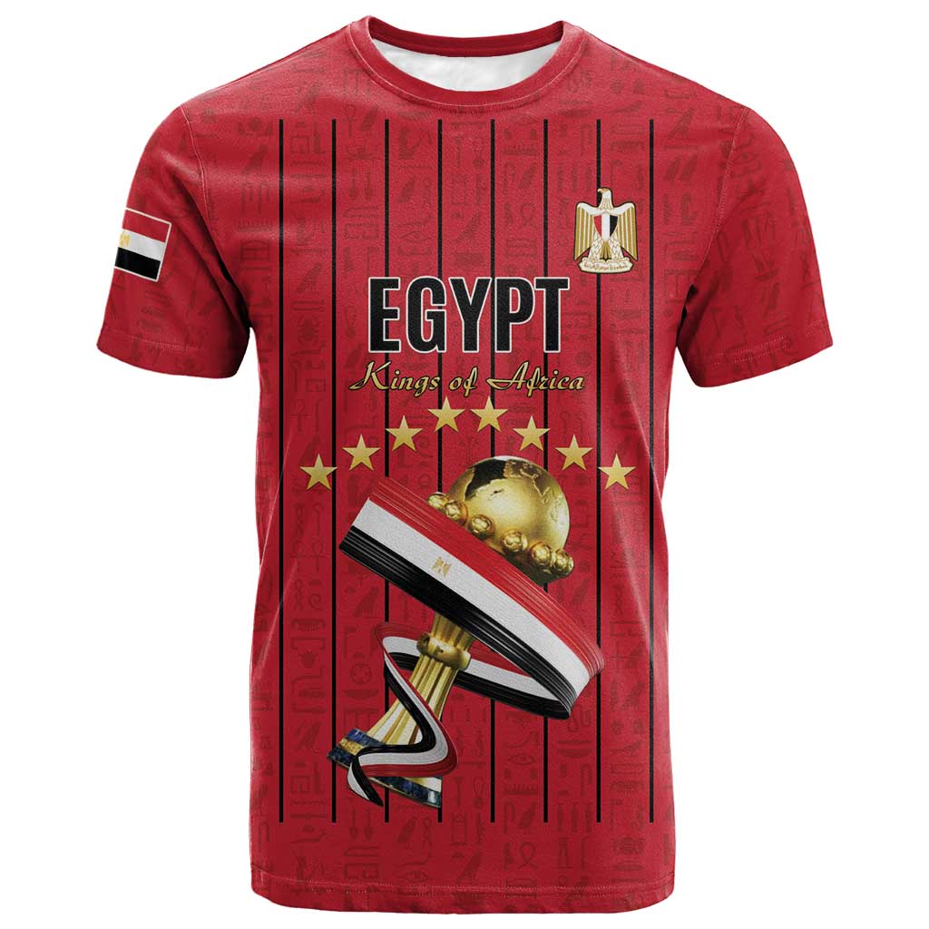 Custom Egypt Football T-Shirt Kings of Africa Champions Graphic Tee