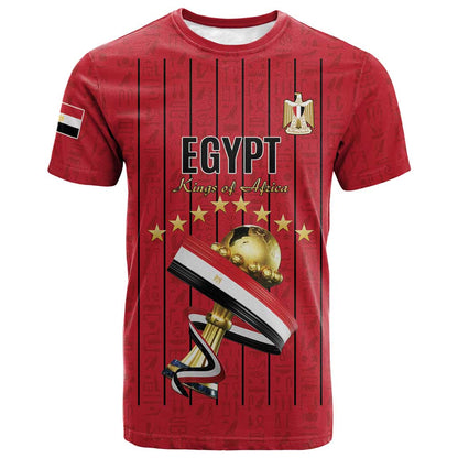 Custom Egypt Football T-Shirt Kings of Africa Champions Graphic Tee