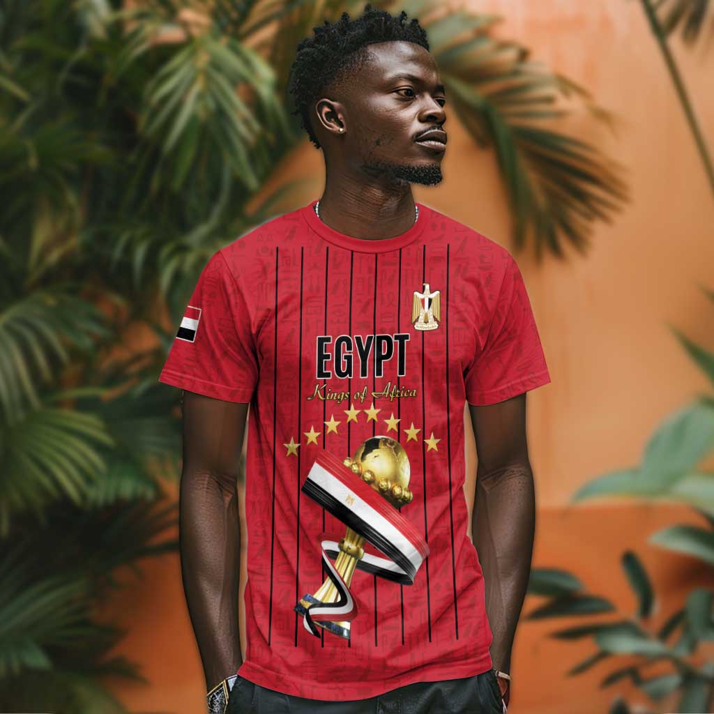 Custom Egypt Football T-Shirt Kings of Africa Champions Graphic Tee