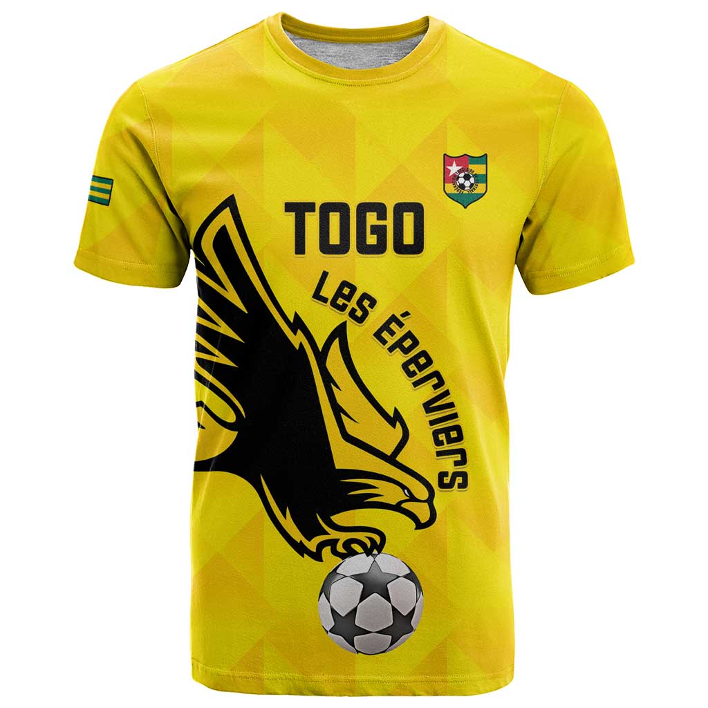 Custom Togo Football T-Shirt Come On Les Eperviers Graphic Tee