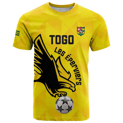 Custom Togo Football T-Shirt Come On Les Eperviers Graphic Tee