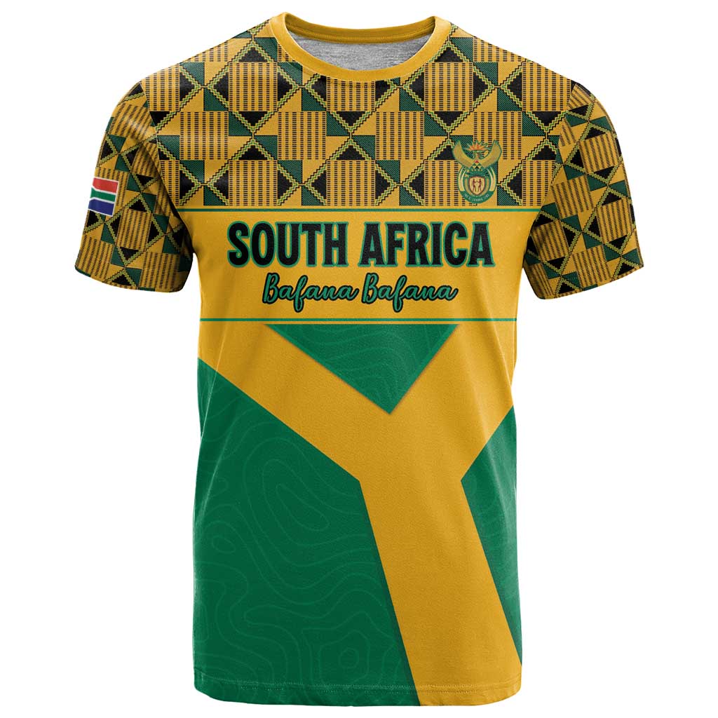 Custom South Africa Soccer T-Shirt Go Champions Graphic Tee
