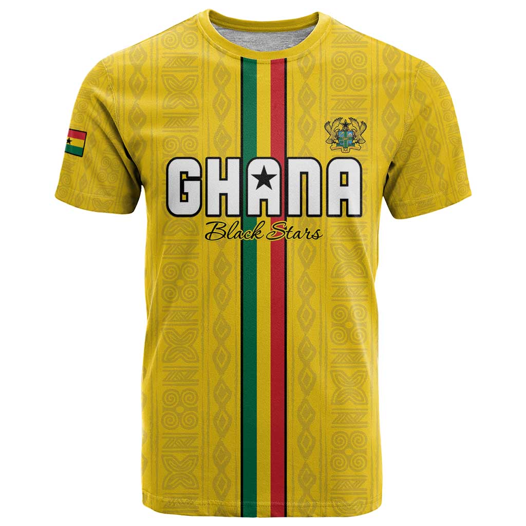 Custom Ghana Football T-Shirt Go Black Stars Go Graphic Tee