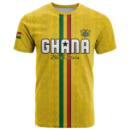 Custom Ghana Football T-Shirt Go Black Stars Go Graphic Tee