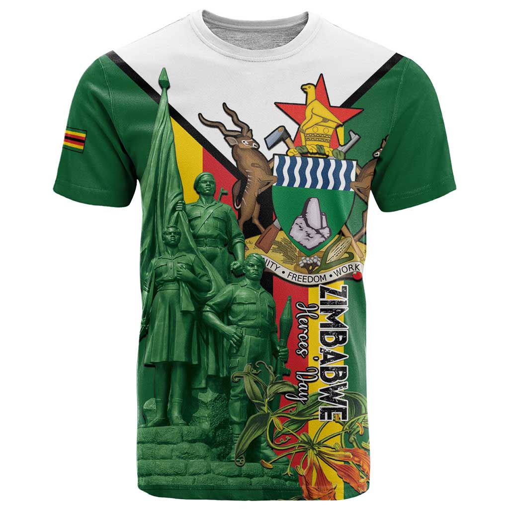 Personalized Zimbabwe Heroes' Day T-Shirt Liberation War Memorial Monument Graphic Tee
