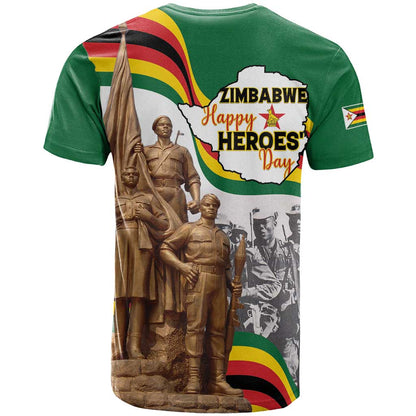 Happy Heroes Day Zimbabwe T-Shirt Lest We Forget Graphic Tee