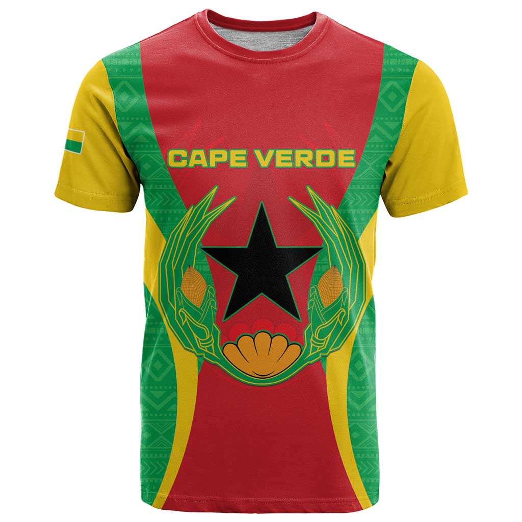 Personalised Cape Verde T-Shirt National Flag Of Cape Verde 1975-1992 Graphic Tee