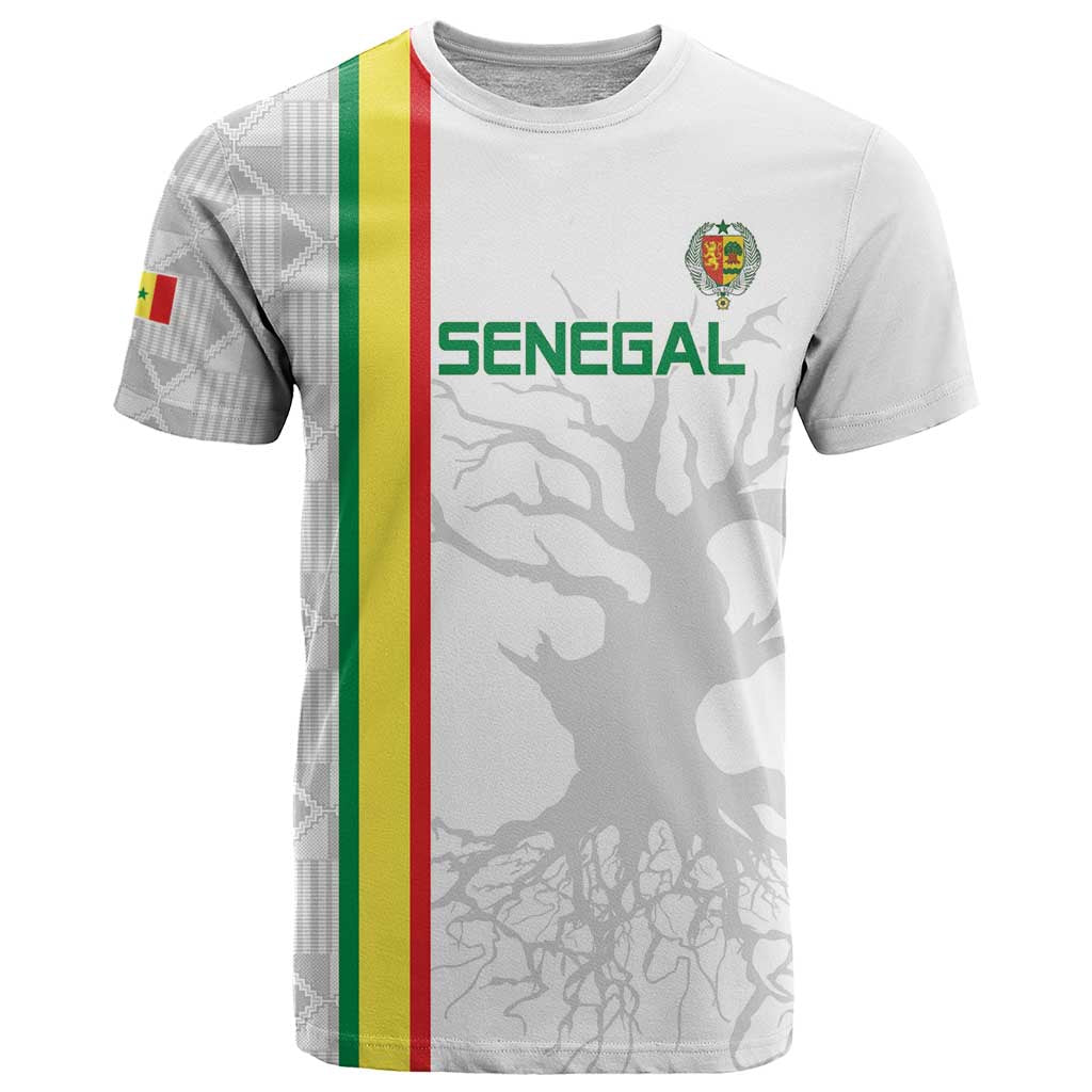 Custom Senegal Football T-Shirt Road To Champions Graphic Tee