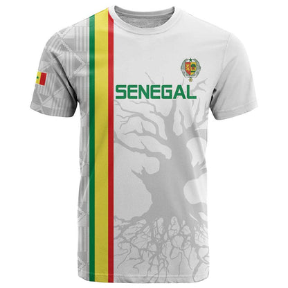 Custom Senegal Football T-Shirt Road To Champions Graphic Tee
