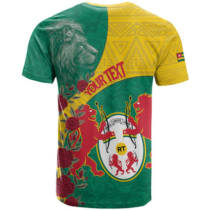 Personalised Republique Togolaise T-Shirt Lion Coat Of Arms Graphic Tee