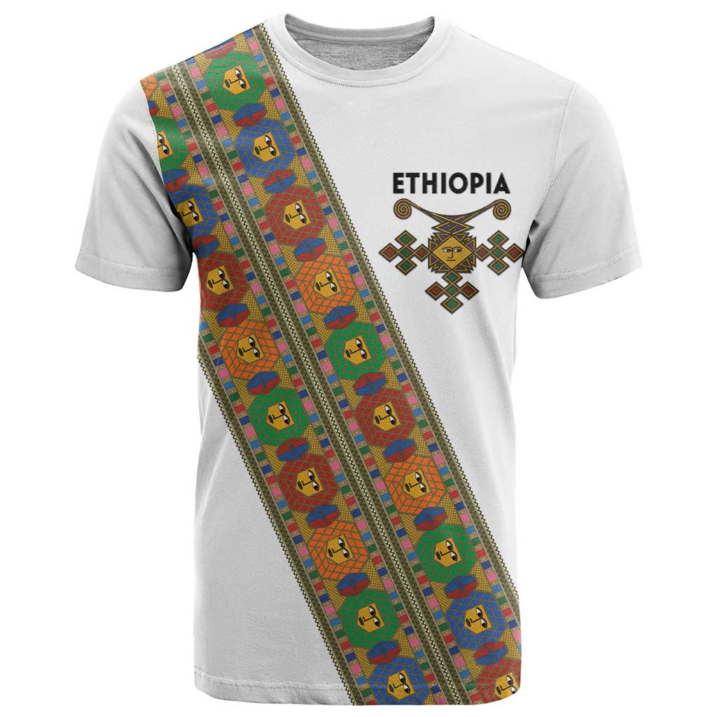 Ethiopia Saba Kemis T-Shirt Sash Style Graphic Tee