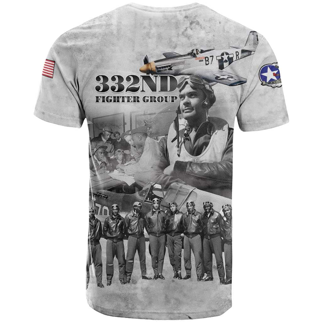 Red Tails Aviators T-Shirt WWII Heroes Tribute Retro Style Graphic Tee