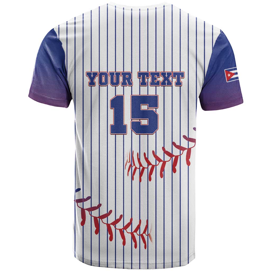 Custom Cuba Baseball T-Shirt Sporty Style Graphic Tee