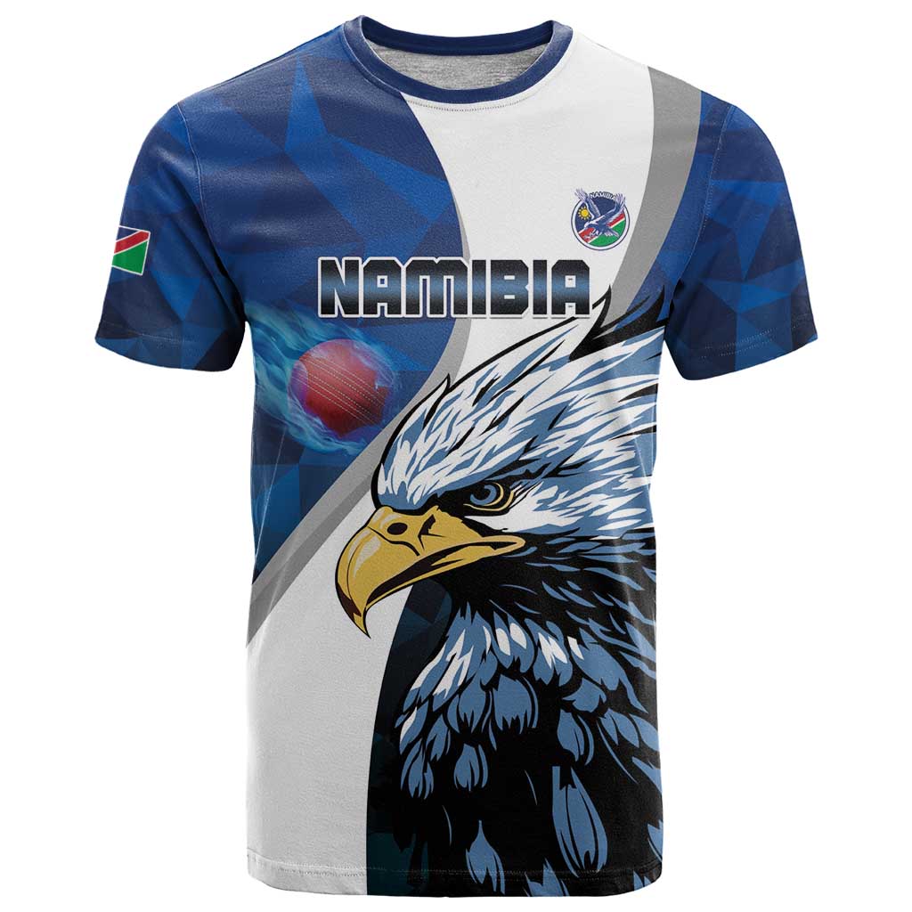 Custom Namibia Cricket T-Shirt Go Champions Graphic Tee