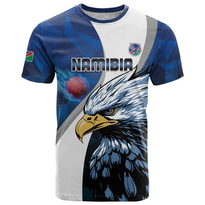 Custom Namibia Cricket T-Shirt Go Champions Graphic Tee