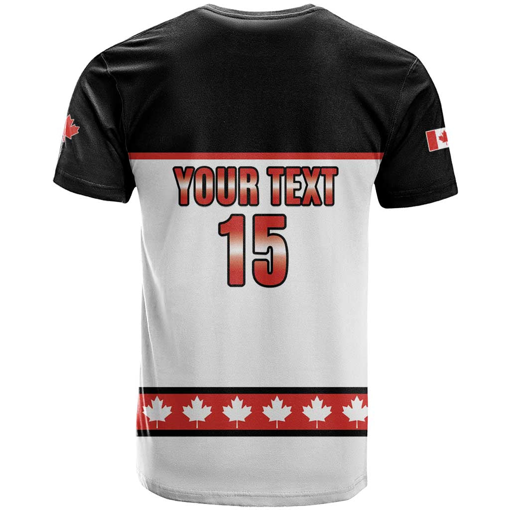 Custom Canada Ice Hockey T-Shirt Go Team Canada Graphic Tee