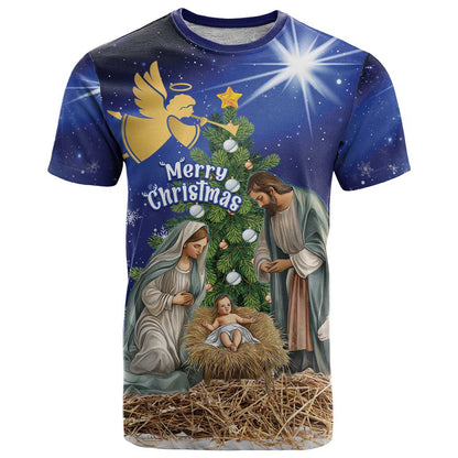 Lithuania Christmas T-Shirt Chistmas Begin With Christ Graphic Tee