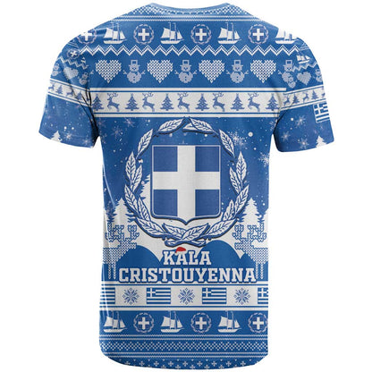 Greece Christmas T-Shirt Coat Of Arms Kala Cristouyenna Graphic Tee
