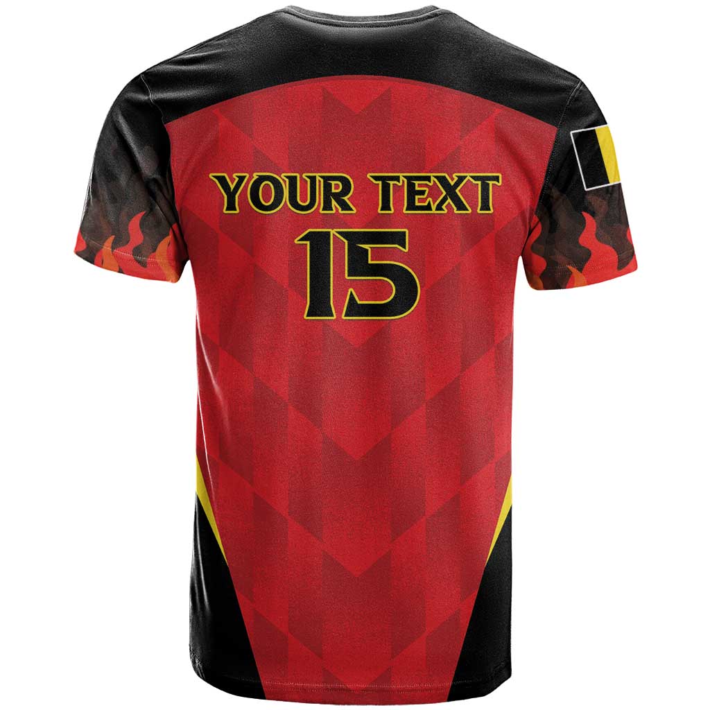 Custom Belgium Football 2026 T-Shirt Red Devils Pride Graphic Tee