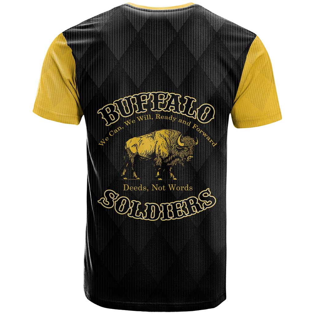 Personalized Buffalo Soldiers T-Shirt We Can We Will Ready and Forward Graphic Tee