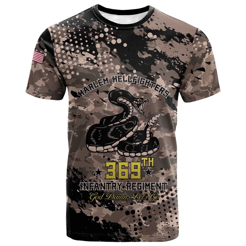 Harlem Hellfighters 369th Infantry Regiment Legacy T-Shirt God Damn Lets Go Graphic Tee