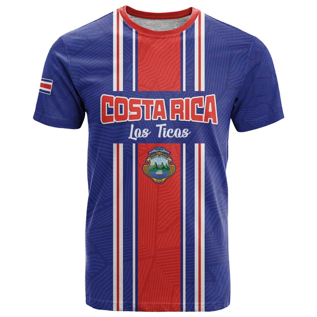 Custom Costa Rica Football T-Shirt Vamos Ticos! Graphic Tee