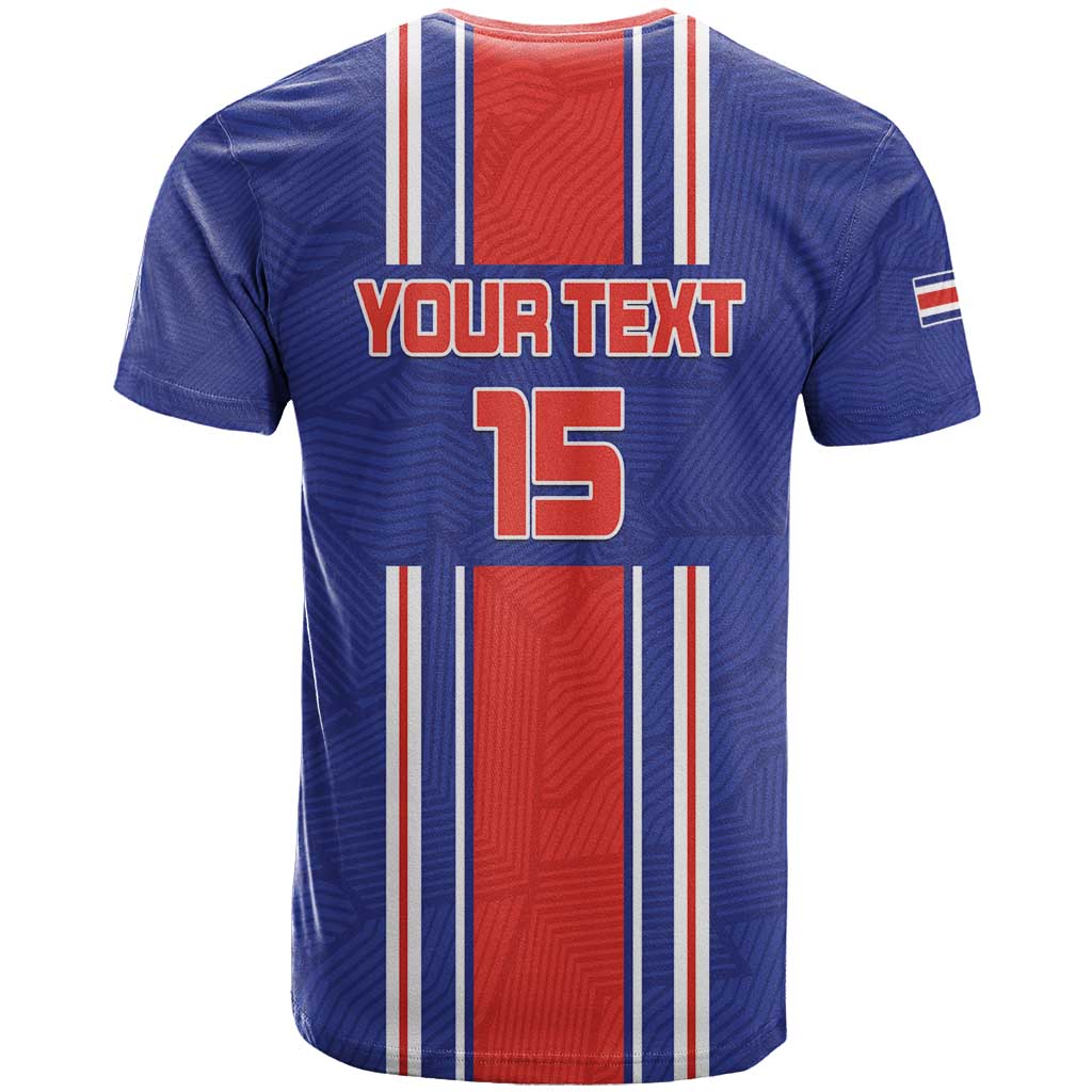 Custom Costa Rica Football T-Shirt Vamos Ticos! Graphic Tee