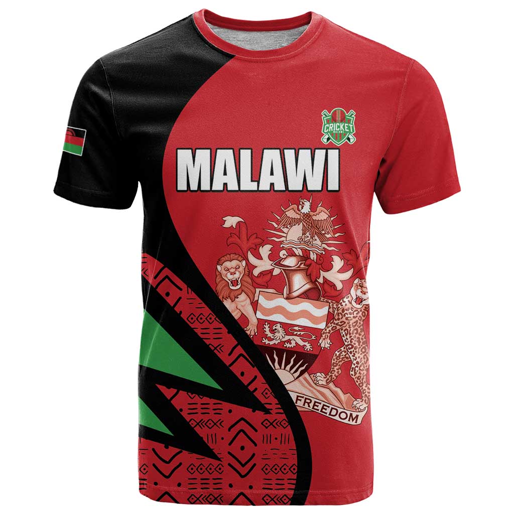 Custom Malawi Cricket T-Shirt Go Champions Graphic Tee
