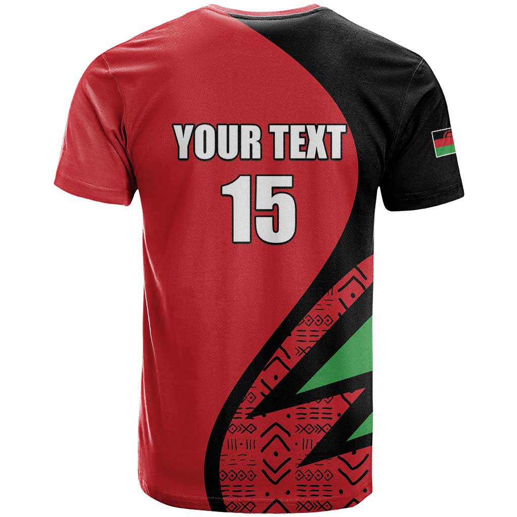 Custom Malawi Cricket T-Shirt Go Champions Graphic Tee