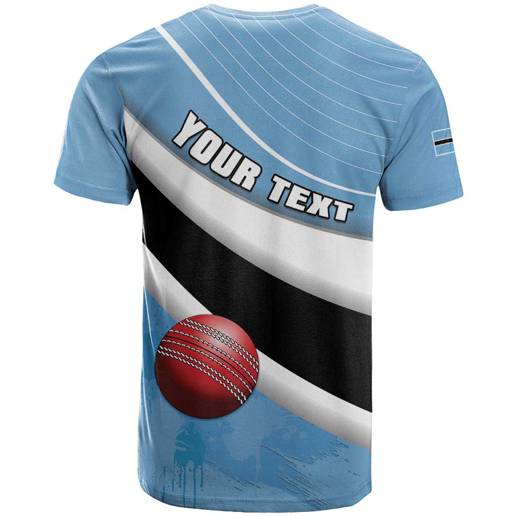 Custom Botswana Cricket T-Shirt Go Baggy Blues Graphic Tee