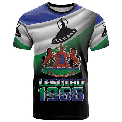 Lesotho 1966 T-Shirt Happy Independence Day Graphic Tee